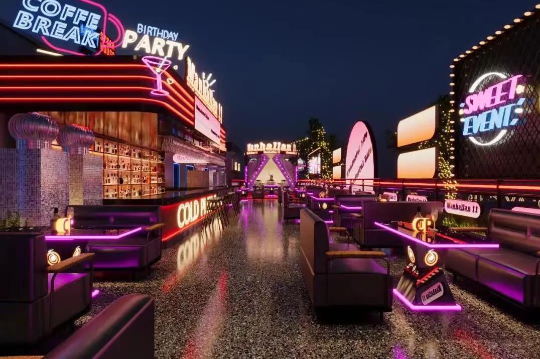 200平重慶酒吧裝修效果圖，11萬搞定裝修