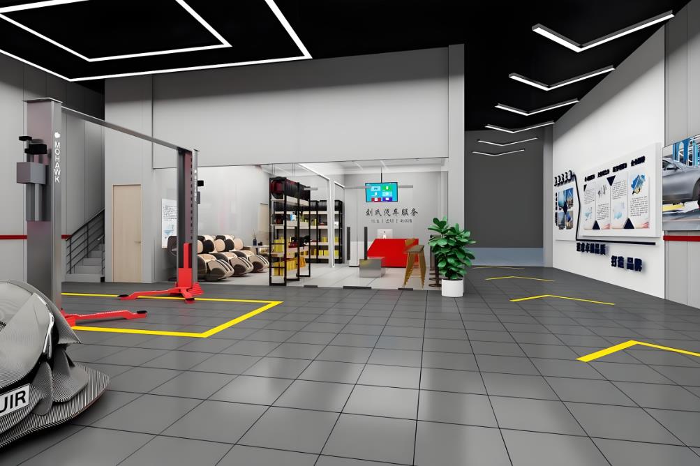 汽車維修店裝修效果圖