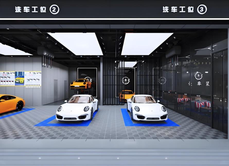 豪車裝汽車改裝店設計方案