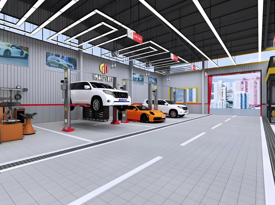 博利汽車修理廠設計效果圖