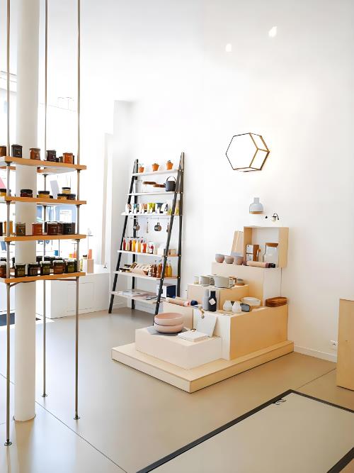 甜品店裝修設計，清新ins風原木係咖啡甜品店