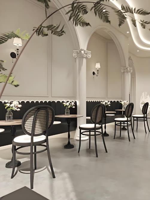 46㎡法式甜品店設計案例