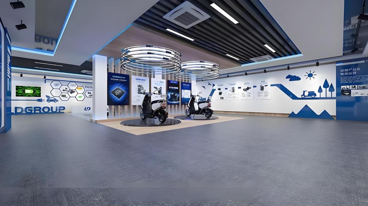 新能源汽車企業文化展廳設計效果圖