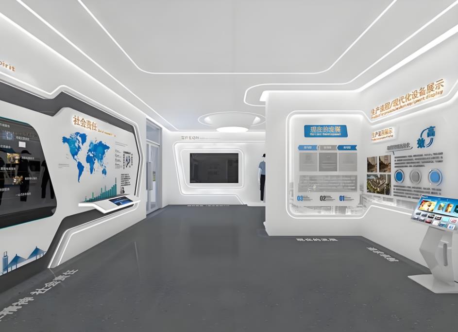 服裝企業文化展廳設計效果圖案例